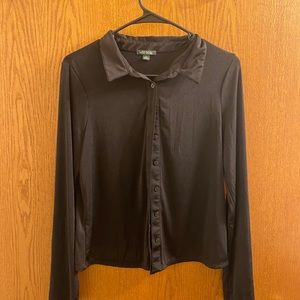 Black button up top